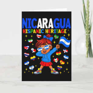 Hispanic Heritage Month Nicaragua-Flagge Nicaragua Karte