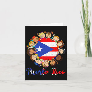 Hispanic Heritage Month Puerto Rico Kinder Jungen Karte