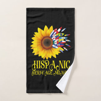 Hispanic Heritage Month Sonnenblume Lateinamerikan Handtuch