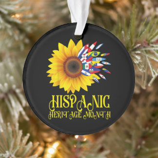 Hispanic Heritage Month Sonnenblume Lateinamerikan Ornament