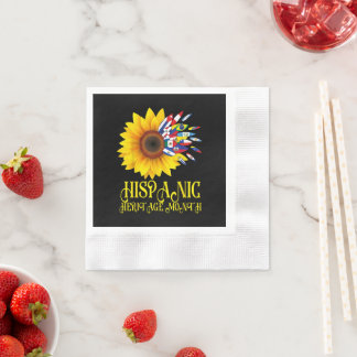 Hispanic Heritage Month Sonnenblume Lateinamerikan Serviette