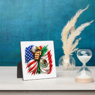 Hispanic Heritage Month USA Mexiko-Flagge Fotoplatte