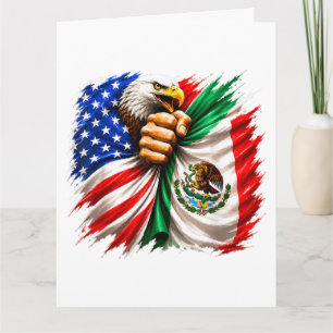 Hispanic Heritage Month USA Mexiko-Flagge Karte