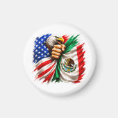 Hispanic Heritage Month USA Mexiko-Flagge Magnet (Vorne)