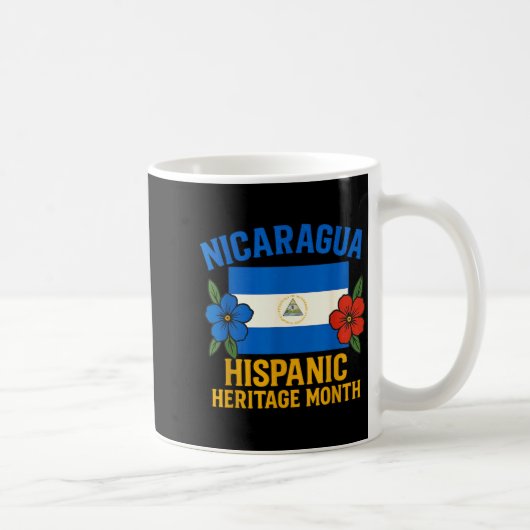 Hispanic Heritage Nicaragua National Month Nicarag Kaffeetasse (Rechts)
