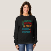 Hispanic Heritage & Proud Mechanischer Motor Sweatshirt (Vorne ganz)