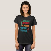Hispanic Heritage & Proud Tree Trimmer T-Shirt (Vorne ganz)