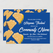 Hispanic Latin Festival Empanadas Einladung (Vorne/Hinten)