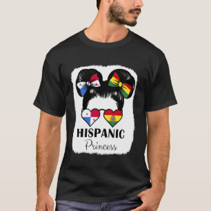 Hispanic Prinzessin Wurzeln Panama und Bolivien ve T-Shirt
