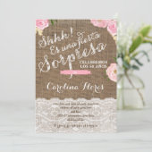 Hispanic Surprise Party lädt weibliche Karten ein (Stehend Vorderseite)