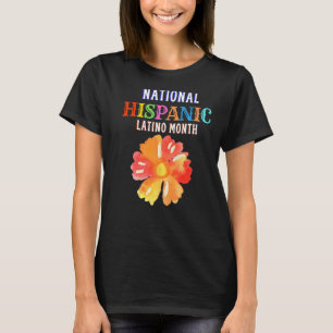 Hispanic Zeremonie Monat Prideful Latin Spanish Am T-Shirt