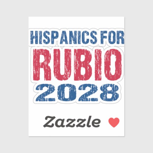 Hispanics for Rubio 2028 Aufkleber (Blatt)