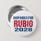Hispanics for Rubio 2028 Button (Vorne & Hinten)