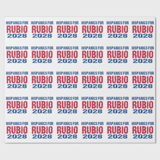 Hispanics for Rubio 2028 Geschenkpapier (Flach)