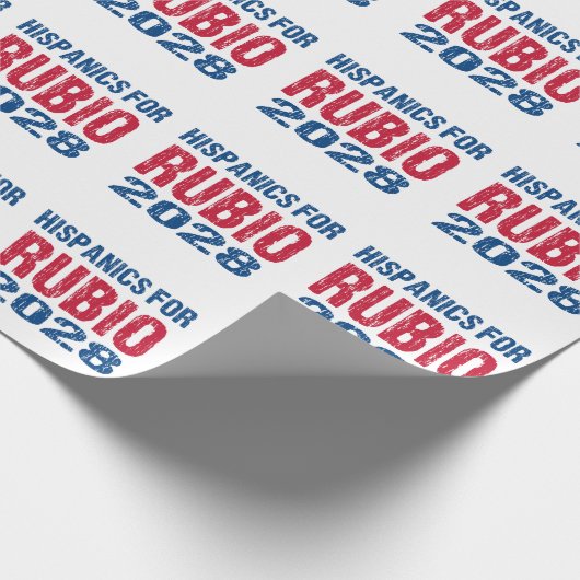 Hispanics for Rubio 2028 Geschenkpapier (Ecke)