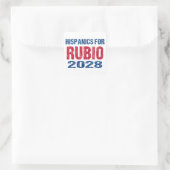 Hispanics for Rubio 2028 Quadratischer Aufkleber (Tasche)