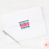 Hispanics for Rubio 2028 Quadratischer Aufkleber (Umschlag)
