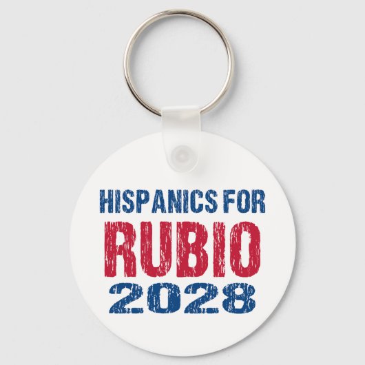 Hispanics for Rubio 2028 Schlüsselanhänger (Vorderseite)