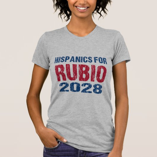 Hispanics for Rubio 2028 T-Shirt (Vorderseite)