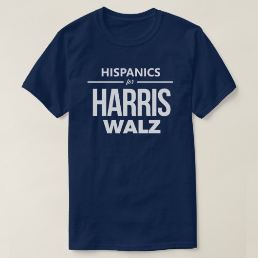Hispanics für Harris Walz T-Shirt (Design vorne)
