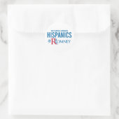 Hispanics für Romney Runder Aufkleber (Tasche)