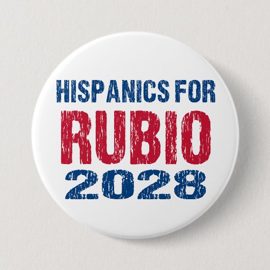 Hispanics für Rubio 2028 Button (Vorderseite)