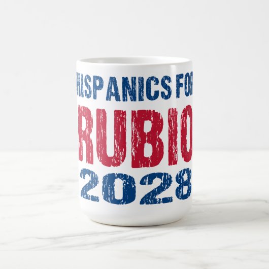Hispanics für Rubio 2028 Kaffeetasse (Mittel)