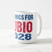 Hispanics für Rubio 2028 Kaffeetasse (VorderseiteRechts)