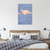 Hispaniola Weather map Leinwanddruck (Insitu (Schlafzimmer))