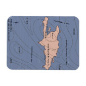 Hispaniola Weather map Magnet (Horizontal)