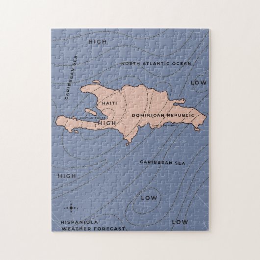 Hispaniola Weather map Puzzle (Vertikal)