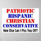 Hispanisch konservativ! poster (Vorne)