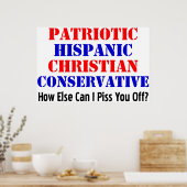 Hispanisch konservativ! poster (Küche)