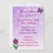 Hispanisch oder afroamerikanische Märchen zum Gebu Einladung (Rückseite)