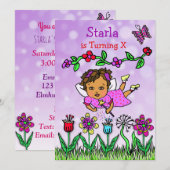 Hispanisch oder afroamerikanische Märchen zum Gebu Einladung (Vorne/Hinten)