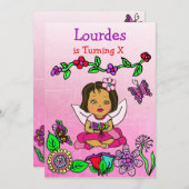 Hispanisch oder afroamerikanische Märchen zum Gebu Einladung (Vorne/Hinten)