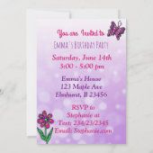 Hispanisch oder afroamerikanische Märchen zum Gebu Einladung (Rückseite)