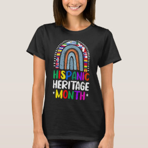 hispanische Kulturerbe Monat Latino nationale Flag T-Shirt