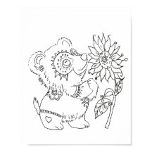 Hispanische Volkskunst Babybärenfarbseite