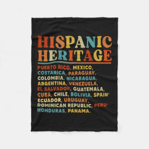 Hispanischer Kulturerbe Monat Alle lateinamerikani Fleecedecke
