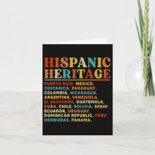 Hispanischer Kulturerbe Monat Alle lateinamerikani Karte