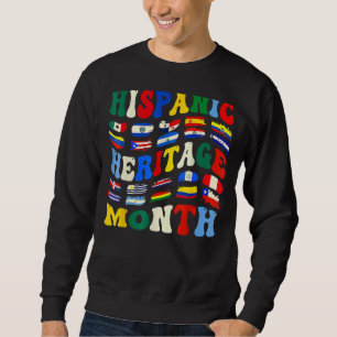 Hispanischer Kulturerbe Monat Latino Länder Flagge Sweatshirt
