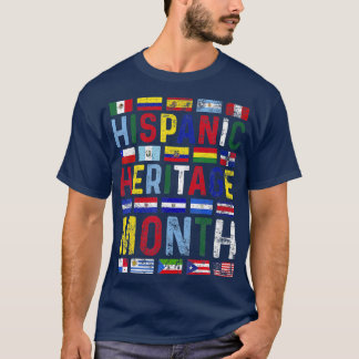 Hispanischer Kulturerbe Monat Vintagen lateinameri T-Shirt