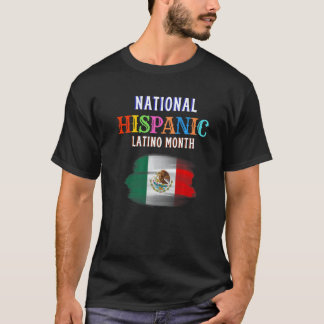 Hispanischer Zeremonienmonat Stolz Latein Spanisch T-Shirt