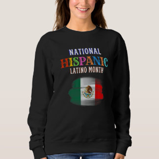 Hispanischer Zeremonienmonat Stolz Lateinischer Sp Sweatshirt