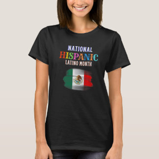 Hispanischer Zeremonienmonat Stolz Lateinischer Sp T-Shirt
