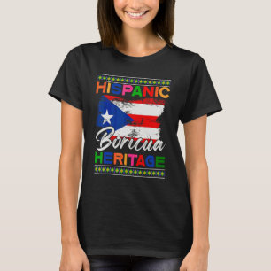 Hispanisches Boricua-Erbe Boricua-Flagge Männer Fr T-Shirt