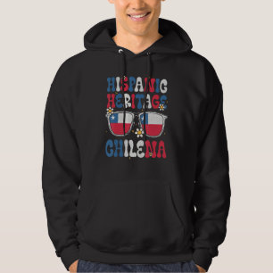 Hispanisches Erbe Groovy Chilenisch Chile-Flagge S Hoodie