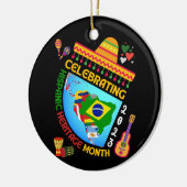 HISPANISCHES ERBE MONAT KERAMIK ORNAMENT (Links)