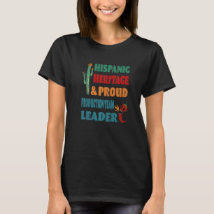 Hispanisches Erbe & Stolzer Produktions-Teamleiter T-Shirt